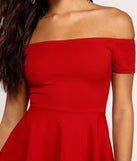 Main Flame Off Shoulder Dress