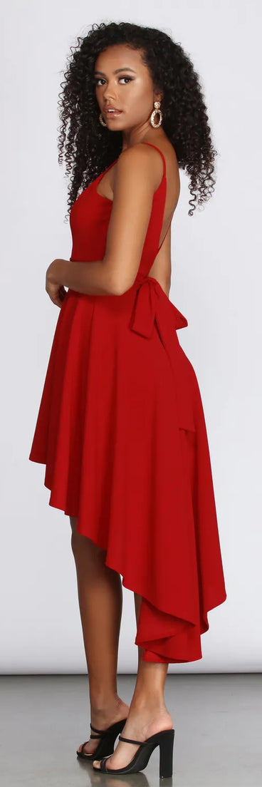 Bow Beauty High Low Dress