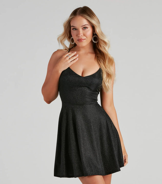 Glitter Glow Skater Dress | Windsor Glitter Glow Skater Dress | Windsor