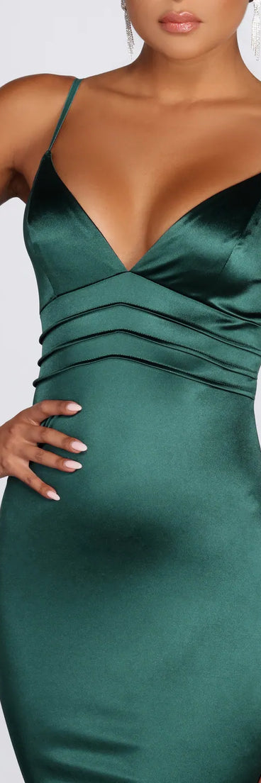 On To The Next Satin Dress