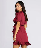 Wrap Me In Satin Dress
