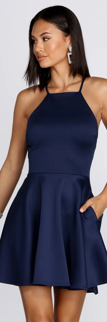 Gorgeously Glam Skater Dress