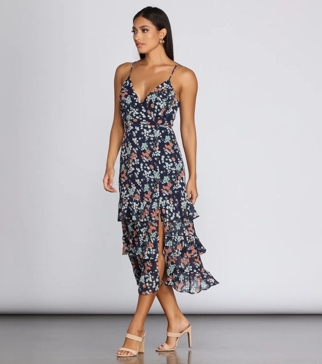 Chic In Chiffon Tiered Dress