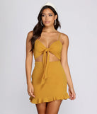 Golden Glow Mini Dress