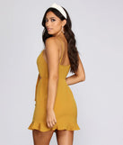 Golden Glow Mini Dress