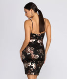 Bouquet Toss Scuba Midi Dress