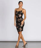 Bouquet Toss Scuba Midi Dress