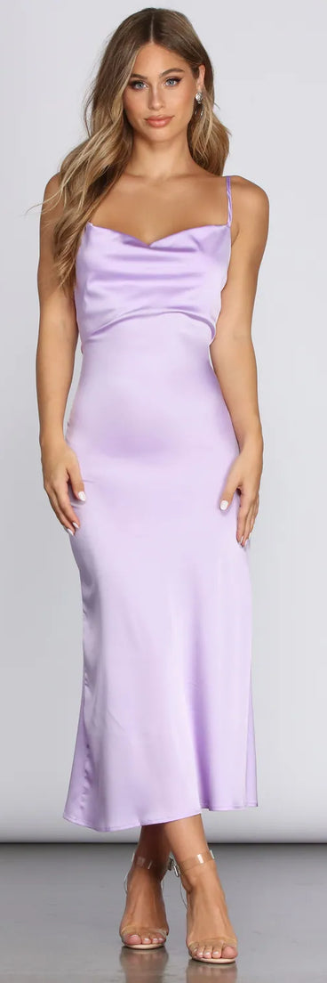 Zest Lace-Up Midi Dress