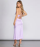 Zest Lace-Up Midi Dress