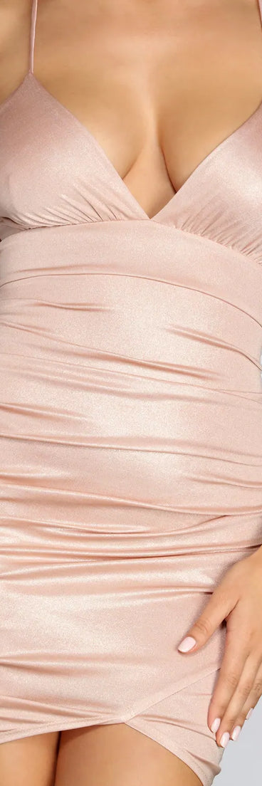 Glitz And Glow Glitter Mini Dress