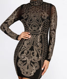 Make An Entrance Heat Stones Mini Dress