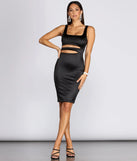 Cut Out The Drama Midi Dress