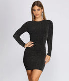 Captivating Glitter Open Back Dress