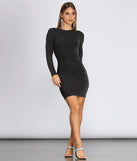 Captivating Glitter Open Back Dress