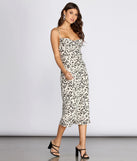 Fierce Leopard Sleeveless Midi Dress