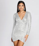 Shimmering Sequins Mini Dress