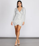 Shimmering Sequins Mini Dress