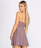 Going For Glitter Skater Dress
