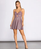 Going For Glitter Skater Dress