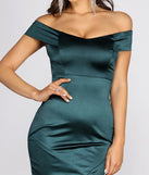 Lovely Nights Out Satin Asymmetrical Mini Dress