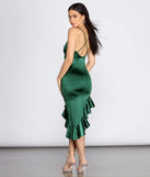Shine & Divine Ruffle High-Low Dress