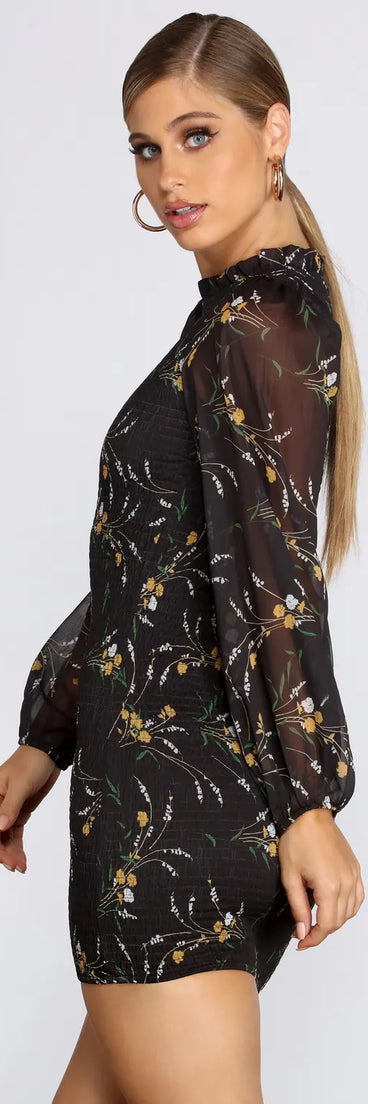 Daisy Days Smocked Mini Dress