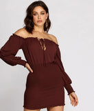 Smock It To Ya Off Shoulder Mini Dress