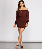 Smock It To Ya Off Shoulder Mini Dress