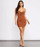 Dreamy In Florals Tie Front Mini Dress