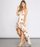 Floral Passion High Low Dress