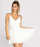 Lady In Lace Double Layer Skater Dress