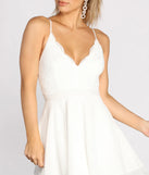 Lady In Lace Double Layer Skater Dress