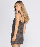 Tied To Spots Mini Dress