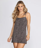 Tied To Spots Mini Dress