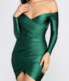 Satin Sweetheart Ruched Mini Dress