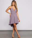 Endless Style Surplice Midi Dress