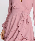 Radiating Ruffles Chiffon Dress
