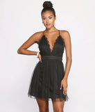 Lace Allure Mesh Skater Dress