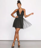 Lace Allure Mesh Skater Dress