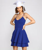 Simply Adorable Layered Skater Dress
