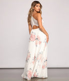 Forever Gorgeous Floral Chiffon Maxi Dress
