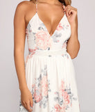 Forever Gorgeous Floral Chiffon Maxi Dress