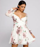 Flowy Feels Floral Chiffon Mini Dress