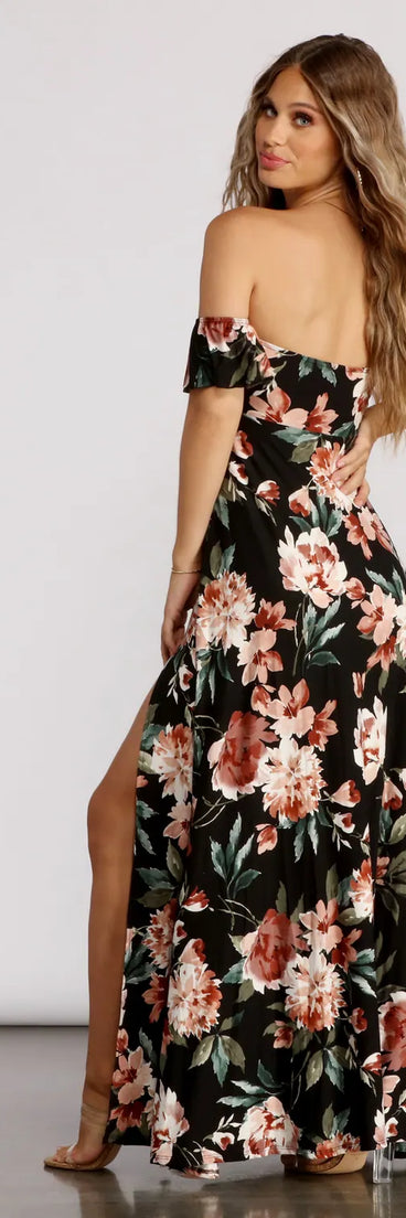Stuck on Floral Maxi Dress