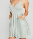 Time To Shine Glitter Knit Skater Dress
