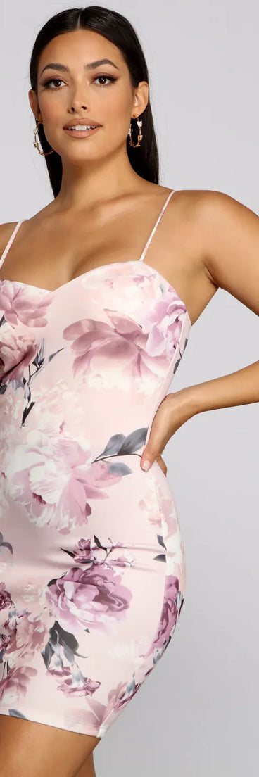 Fine And Flawless Floral Mini Dress