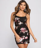 Floral Beauty Mesh Mini Dress