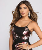 Floral Beauty Mesh Mini Dress