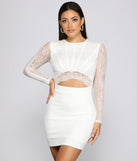 Lace Show 'Em Who's Boss Mini Dress