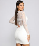 Lace Show 'Em Who's Boss Mini Dress